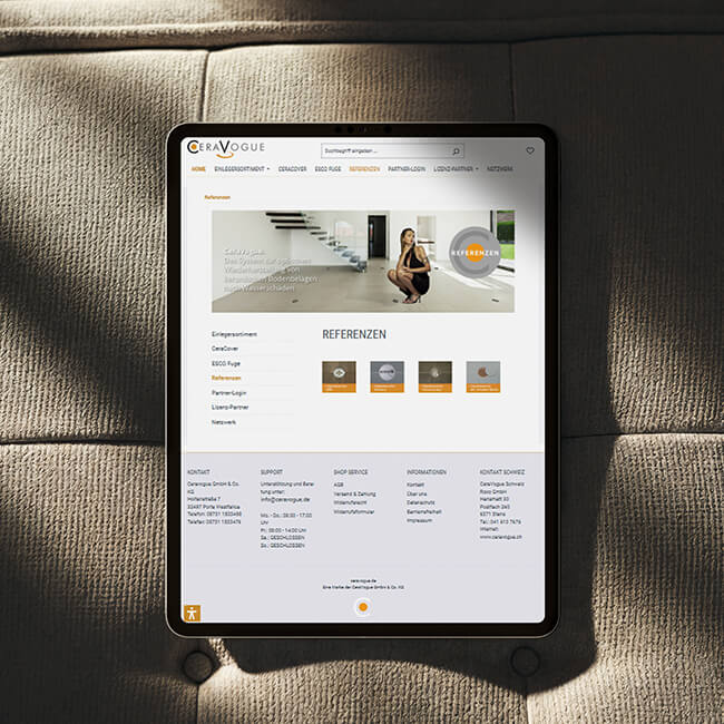 CeraVogue - Desktop CeraVogue - Tablet